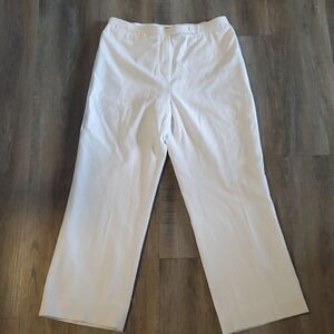 Focus 2000 Wome's Crisp White Dress Pants,
